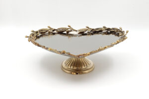 GÜMÜŞ KAPLAMA BAKIR KALP TEPSİ