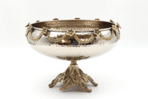 GÜMÜŞ KAPLAMA DÖKÜM AYAKLI BAKIR GONDOL