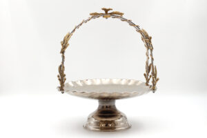 GÜMÜŞ KAPLAMA BAKIR TUTMALI SUNUMLUK