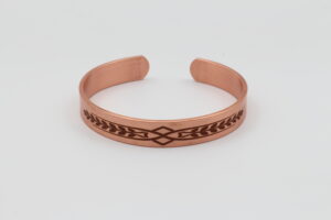 BAKIR ÇİFT YAPRAK MOTİFLİ BİLRKLİK